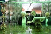 رونمایی از ضریح مرمت یافته امامزاده طاهر علیه السلام