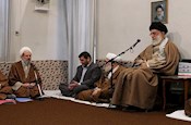 دیدار دست‌اندرکاران‌ مؤسسه‌ فرهنگی‌ دارالحدیث‌ با رهبر انقلاب