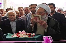 افتتاح کارگاه ساخت ضریح حضرت عبدالعظیم‌الحسنی(ع) با حضور آیت الله ری شهری