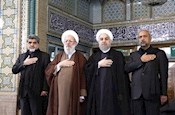 حضور رئیس جمهور در مراسم روز عاشورا در حرم حضرت عبدالعظیم الحسنی (ع)