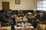دیدار دکتر سقائیان نژاد، شهردار قم با آیت الله محمدی ری شهری