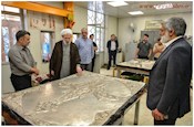 بازدید تولیت آستان مقدس از روند اجرایی ساخت ضریح جدید حضرت عبدالعظیم(ع)