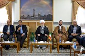 دیدار مسئولان شهرستان ری با آیت الله ریشهری در هفته دولت