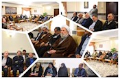 دیدار نوروزی فرماندار و مسئولین شهرستان ری با آیت الله ری شهری