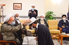 آئین عمامه گذاری جمعی از طلاب حوزه علمیه حضرت عبدالعظیم(ع) برگزار شد