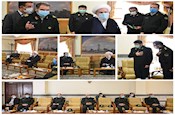 دیدار معاون و مدیران کل حوزه آموزش نیروی انتظامی جمهوری اسلامی ایران با آیت الله محمدی ری شهری