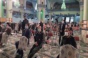 مراسم یادبود همسر آیت الله ری شهری در آستان حضرت عبدالعظیم(ع) برگزار شد