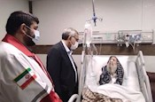 وزیر بهداشت از آیت الله محمدی ری‌شهری،‌ عیادت کرد